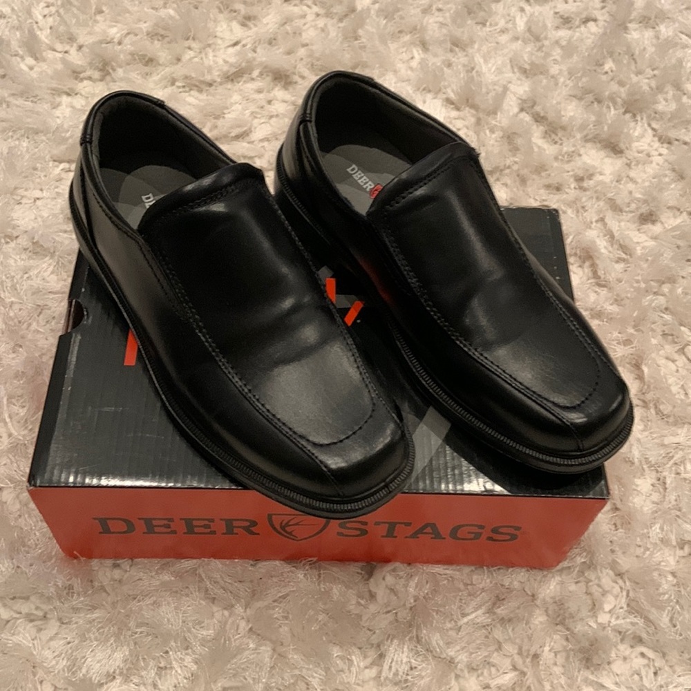 Black Greenpoint Jr HTech slip on dress shoes